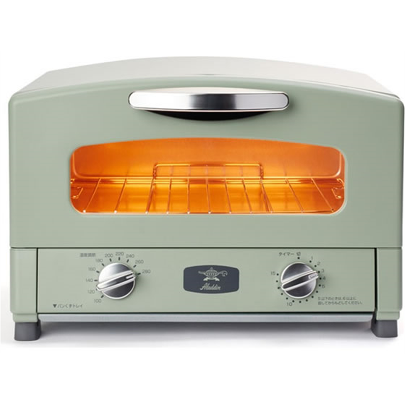 アラジングラファイトースター 2枚焼き グリーンAETGS13B2G 1台（ご注文単位1台）【直送品】