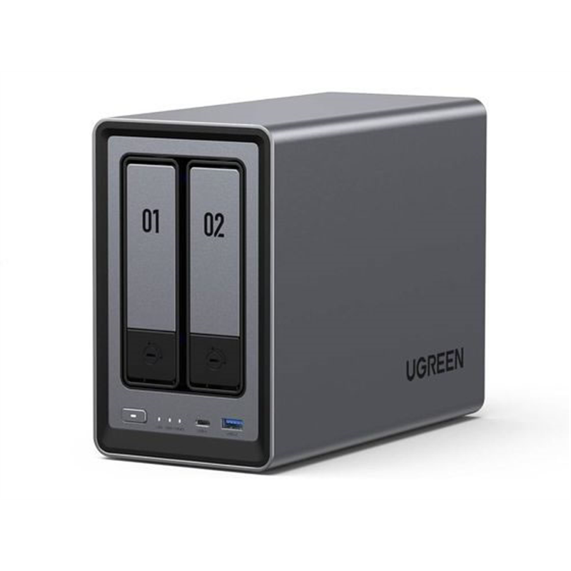 ＵＧＲＥＥＮ NASストレージ NASync SATA2ベイ 80TB対応 RAID1DXP2800 1台（ご注文単位1台）【直送品】