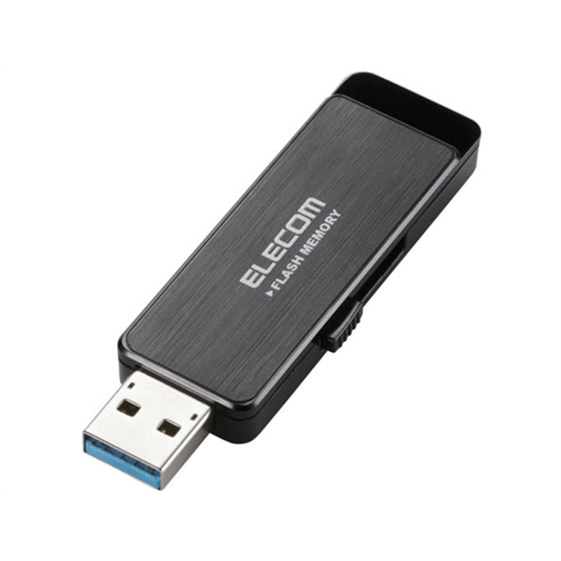 エレコムUSB3.0ハードウェア暗号化USBメモリ 8GB ブラックMF-ENU3A08GBK 1個（ご注文単位1個）【直送品】