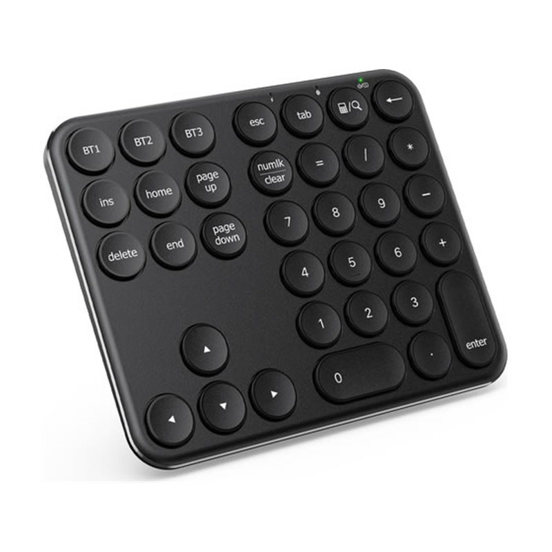 ｉｃｌｅｖｅｒBluetoothテンキー ブラックIC-KP10-GB 1個（ご注文単位1個）【直送品】