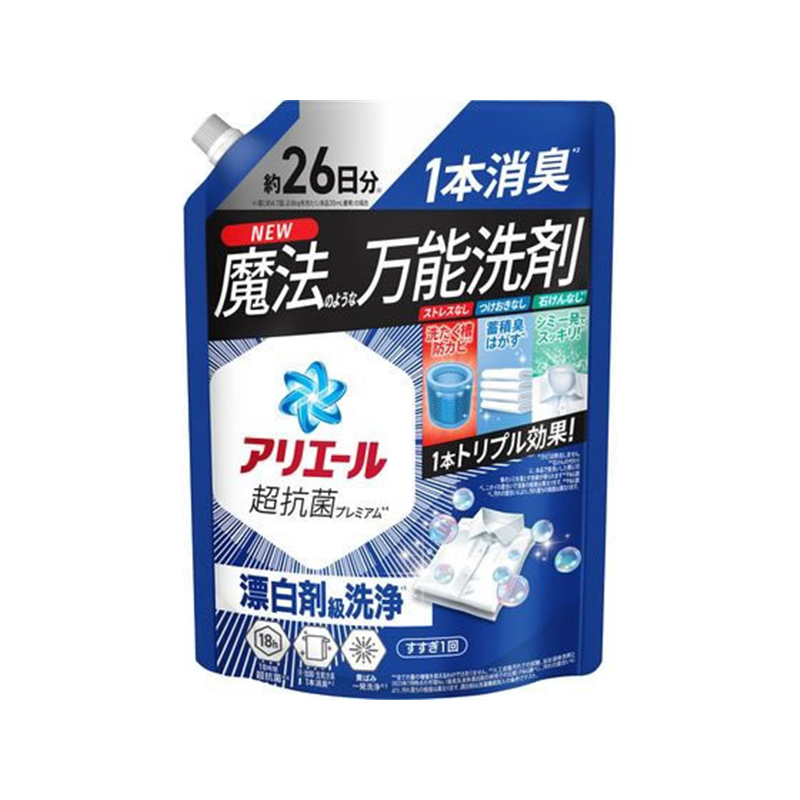 Ｐ＆Ｇ アリエールジェル 詰替 超特大サイズ 625g 1個（ご注文単位1個）【直送品】
