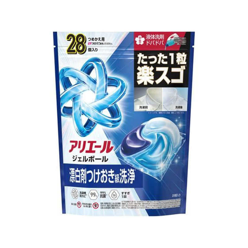 Ｐ＆Ｇ アリエールジェルボールプロ 替 ハイパージャンボ 28個 1袋（ご注文単位1袋）【直送品】