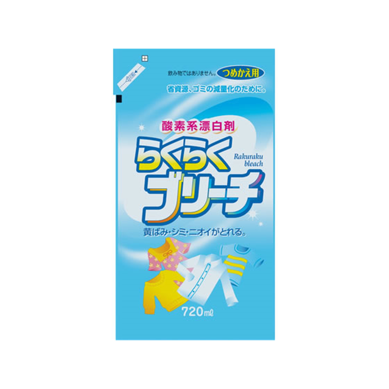 ロケット石鹸 らくらくブリーチ 酸素系漂白剤 詰替 720mL 1個(ご注文単位1個)【直送品】