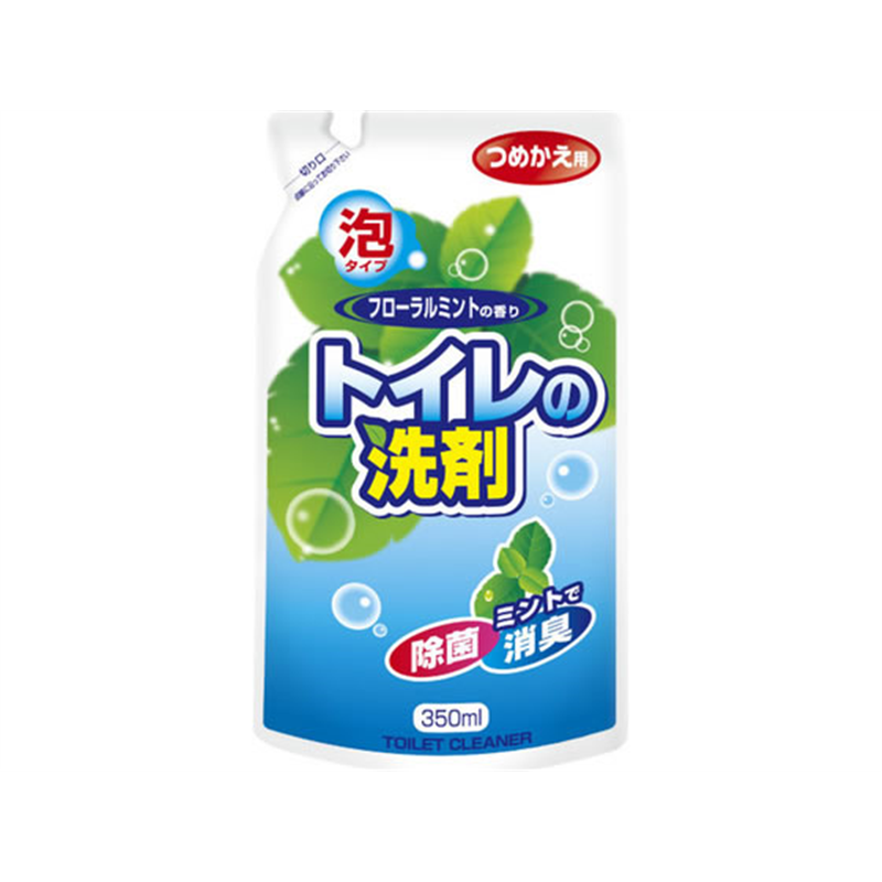 ロケット石鹸 トイレの洗剤 泡 詰替 350mL 1個（ご注文単位1個）【直送品】