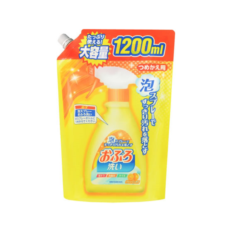 日本合成洗剤ニチゴー泡スプレーおふろ洗い詰替大容量1200mL 1個(ご注文単位1個)【直送品】