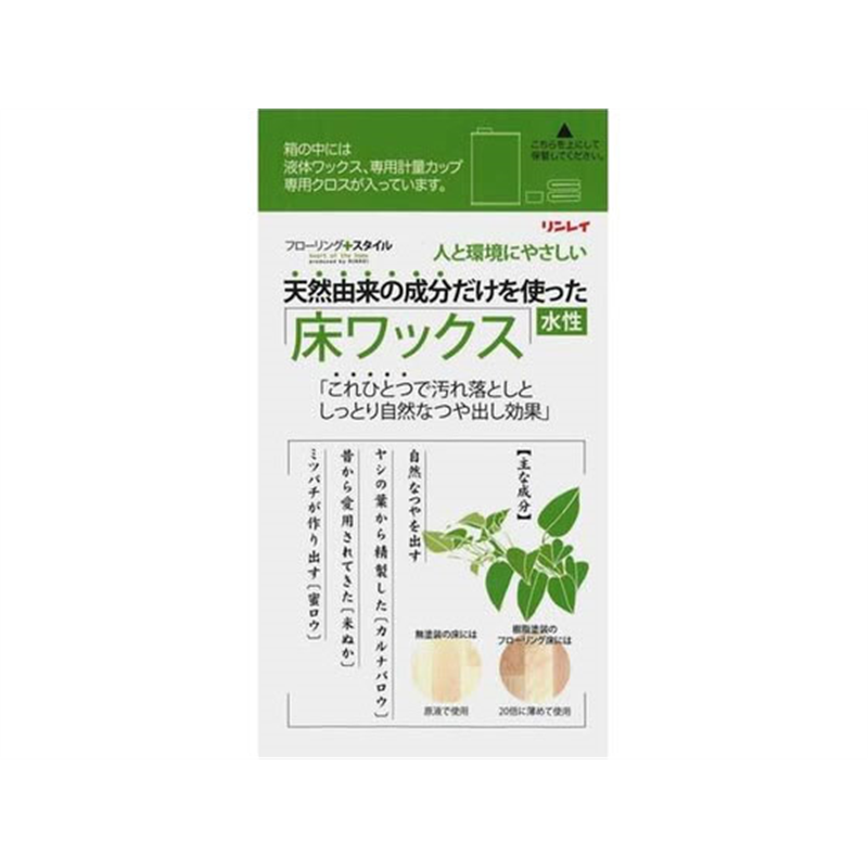 リンレイ 天然由来成分だけを使った床ワックス 水性 1L 1箱（ご注文単位1箱）【直送品】