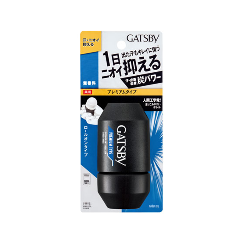 マンダムギャツビー プレミアムタイプデオドラントロールオン 無香料 60mL 1個(ご注文単位1個)【直送品】