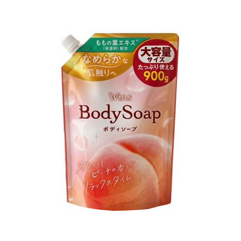 日本合成洗剤ウインズ ボディソープ スウィートピーチの香り 詰替 900g 1個（ご注文単位1個）【直送品】