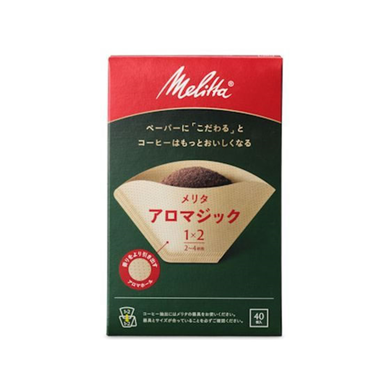 メリタアロマジック 1×2 ナチュラルブラウン 40枚PA1×2NB 1箱（ご注文単位1箱）【直送品】