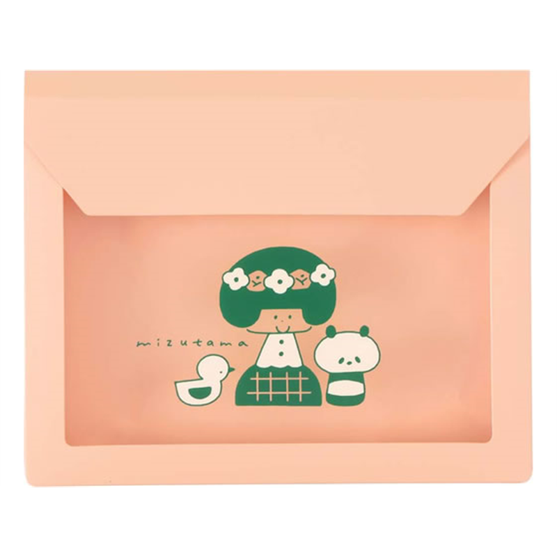 キングジム FLATTY light カードサイズ mizutama フラワーDC5956-001 1冊（ご注文単位1冊）【直送品】
