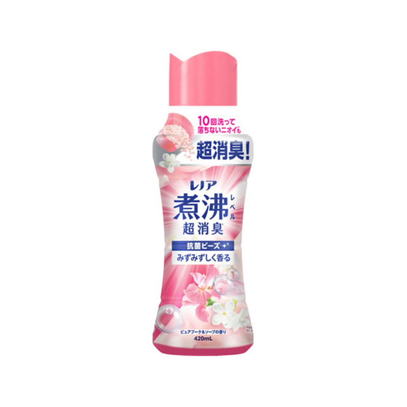 Ｐ&Ｇ レノア 煮沸レベル 消臭抗菌ビーズ ピュアブーケ&ソープの香り 本体 420mL 1個（ご注文単位1個）【直送品】