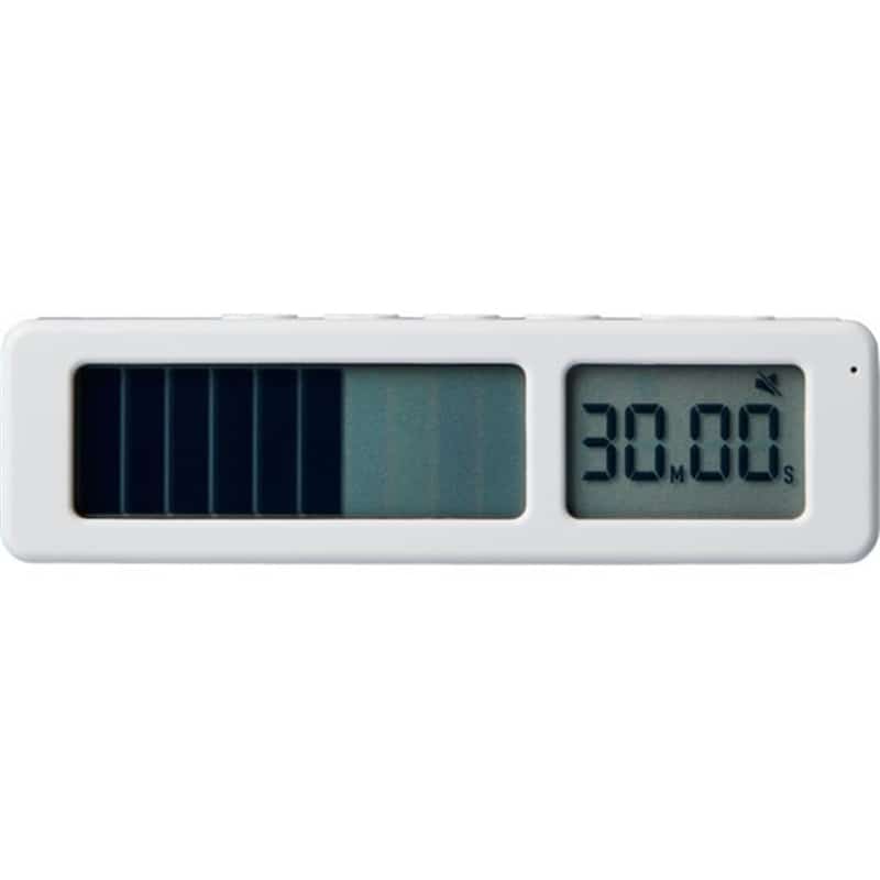 キングジム ビジュアルバータイマー プチ アイスホワイトVBT5-W 1個（ご注文単位1個）【直送品】