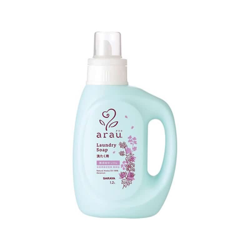 サラヤ アラウ 洗たくせっけん ゼラニウム 本体 1200mL 1個（ご注文単位1個）【直送品】