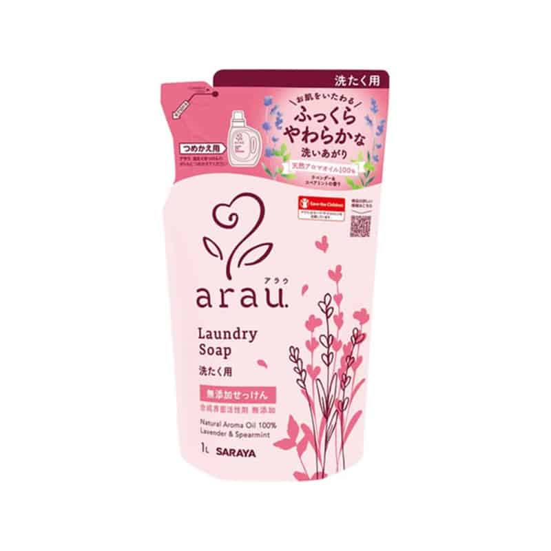 サラヤ アラウ 洗たくせっけん 詰替 1000mL 1個（ご注文単位1個）【直送品】