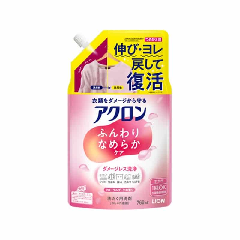 ライオン アクロン ふんわりなめらかケア 詰替 760mL 1個（ご注文単位1個）【直送品】