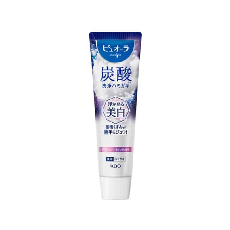 KAO ピュオーラ 炭酸ハミガキ 浮かせる美白 95g 1本（ご注文単位1本）【直送品】