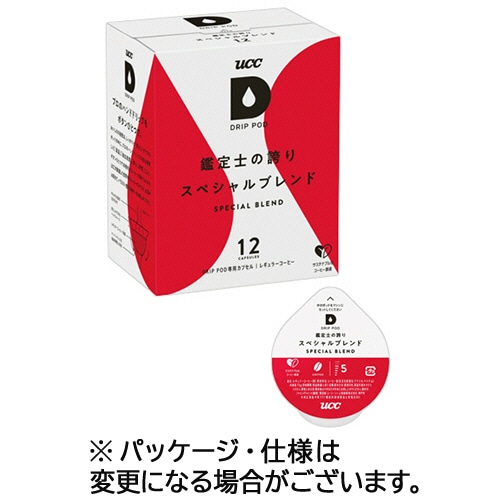 UCC DRIP POD(ドリップポッド) 鑑定士の誇り スペシャルブレンド 12個/箱 ※軽（ご注文単位1箱）【直送品】