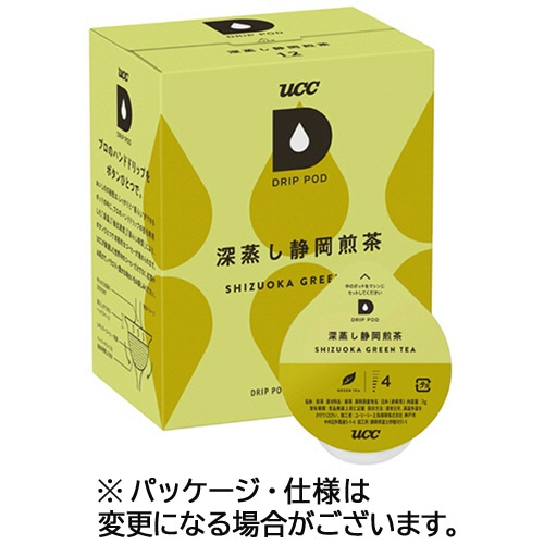 UCC DRIP POD(ドリップポッド) 深蒸し静岡煎茶 12個/箱 ※軽（ご注文単位1箱）【直送品】