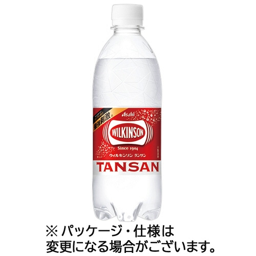 アサヒ飲料 ウィルキンソン タンサン 500ml ペットボトル 24本/箱 ※軽(ご注文単位1箱)【直送品】