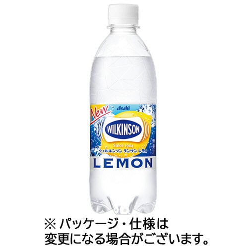 アサヒ飲料 ウィルキンソン タンサン レモン 500ml ペットボトル 24本/箱 ※軽(ご注文単位1箱)【直送品】