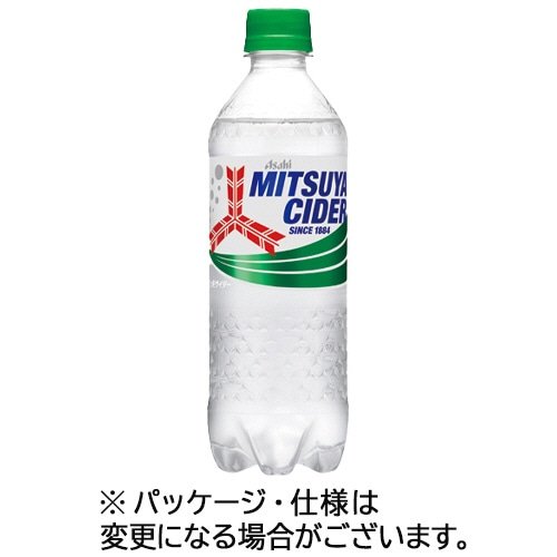 アサヒ飲料 三ツ矢サイダー 500ml ペットボトル 24本/箱 ※軽(ご注文単位1箱)【直送品】