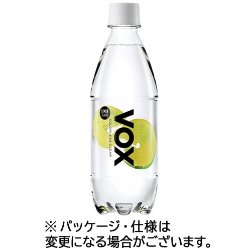 ヴォックス 強炭酸水 レモンフレーバー 500ml ペットボトル 72本/箱 ※軽(ご注文単位1箱)【直送品】