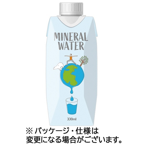 サクラ食品工業 サクラ ミネラルウォーター 330ml 紙パック 18本/箱 ※軽（ご注文単位1箱）【直送品】
