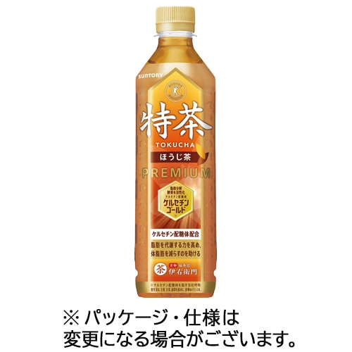 サントリー 特茶 ほうじ茶 500ml ペットボトル 24本/箱 ※軽(ご注文単位1箱)【直送品】
