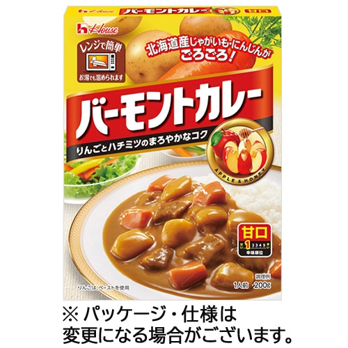 ハウス食品 レトルトバーモントカレー 甘口 200g 10食/セット ※軽(ご注文単位1セット)【直送品】
