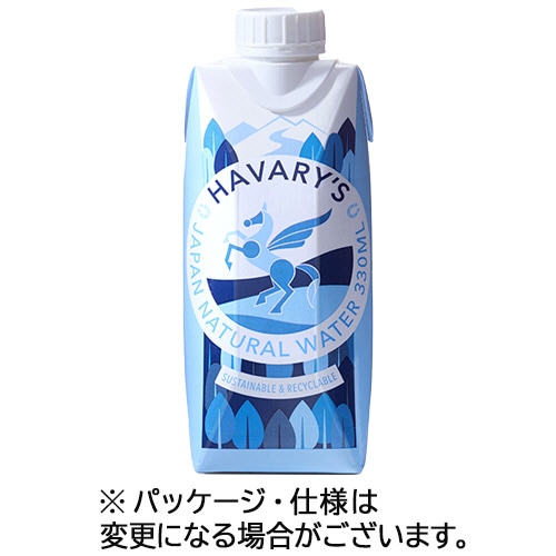 ハバリーズ JAPAN NATURAL WATER 330ml 紙パック 12本/箱 ※軽(ご注文単位1箱)【直送品】