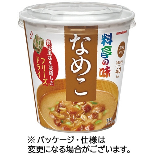 マルコメ カップ 料亭の味 フリーズドライなめこ 22g 18食/セット ※軽（ご注文単位1セット）【直送品】