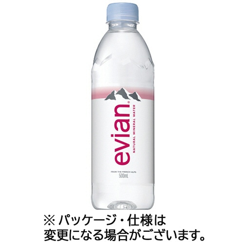 伊藤園 エビアン 500ml ペットボトル 24本/箱 ※軽(ご注文単位1箱)【直送品】