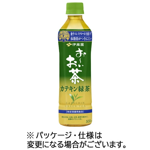 伊藤園 おーいお茶 カテキン緑茶 500ml ペットボトル 24本/箱 ※軽（ご注文単位1箱）【直送品】