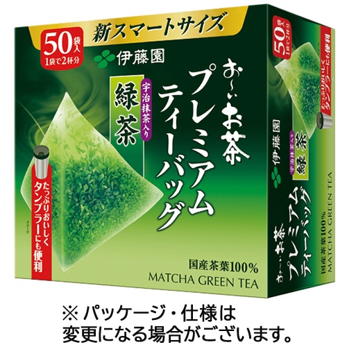 伊藤園 おーいお茶 プレミアムティーバッグ 宇治抹茶入り緑茶 50個/箱 ※軽（ご注文単位1箱）【直送品】