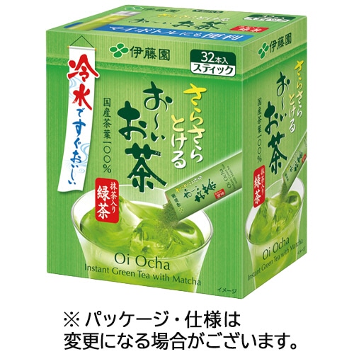 伊藤園 さらさらとける おーいお茶 抹茶入り緑茶 スティック 32本/箱 ※軽（ご注文単位1箱）【直送品】