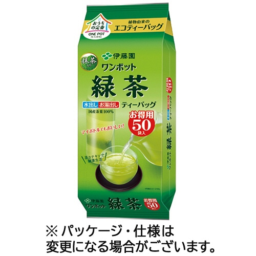 伊藤園 ワンポットエコティーバッグ 緑茶 50個/袋 ※軽（ご注文単位1袋）【直送品】
