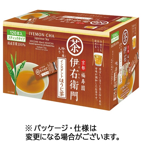 宇治の露製茶 伊右衛門 インスタントほうじ茶スティック 360本/箱 ※軽(ご注文単位1箱)【直送品】