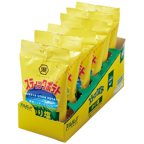 湖池屋 スリムバッグ スティックポテト のり塩 34g 6袋/セット ※軽(ご注文単位1セット)【直送品】