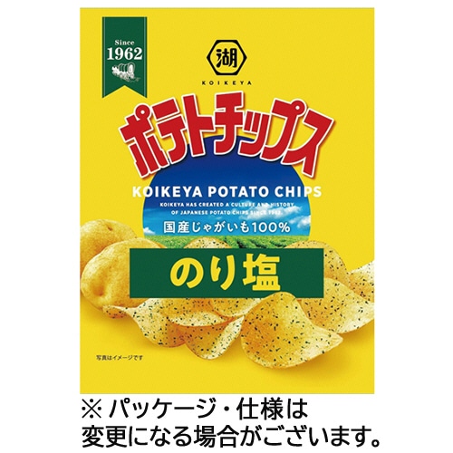 湖池屋 ポテトチップス のり塩 27g 24袋/セット ※軽(ご注文単位1セット)【直送品】
