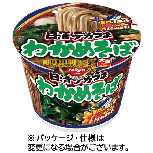 日清食品 日清デカうま わかめそば 106g 12食/箱 ※軽（ご注文単位1箱）【直送品】