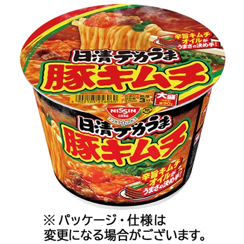 日清食品 日清デカうま 豚キムチ 101g 12食/箱 ※軽（ご注文単位1箱）【直送品】