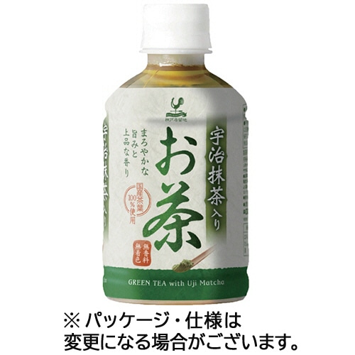 富永貿易 神戸居留地 宇治抹茶入りお茶 280ml ペットボトル 24本/箱 ※軽（ご注文単位1箱）【直送品】