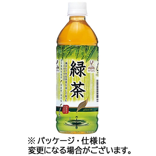 富永貿易 神戸居留地 緑茶 500ml ペットボトル 72本/箱 ※軽（ご注文単位1箱）【直送品】