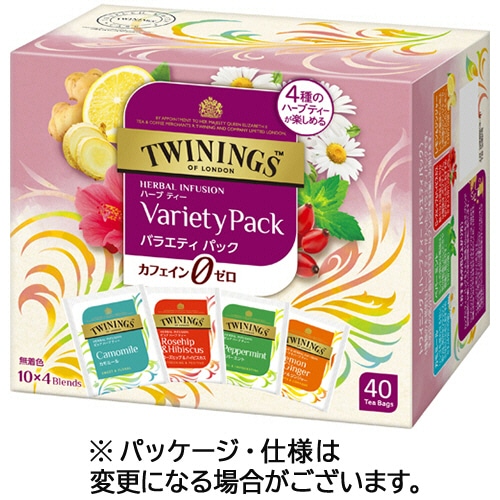 片岡物産 トワイニング ハーブティー バラエティーパック 4種アソート 40個/箱 ※軽(ご注文単位1箱)【直送品】