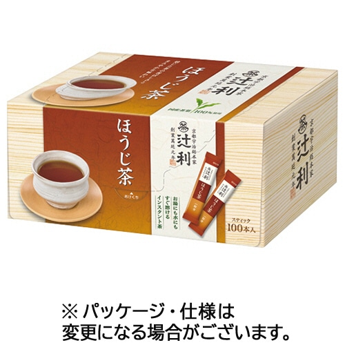 片岡物産 辻利 インスタントほうじ茶 100本/箱 ※軽(ご注文単位1箱)【直送品】