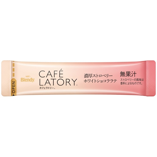 味の素AGF ブレンディ カフェラトリー スティック 濃厚ストロベリーホワイトショコララテ 6本/箱 ※軽(ご注文単位1箱)【直送品】