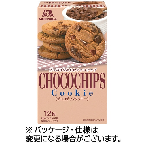 森永製菓 チョコチップクッキー (2枚×6袋) 1箱 ※軽(ご注文単位1箱)【直送品】