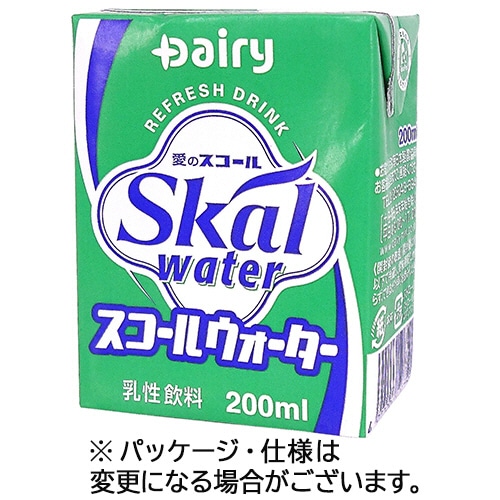 南日本酪農協同 デーリィ スコールウォーター 200ml 紙パック 24本/箱 ※軽(ご注文単位1箱)【直送品】