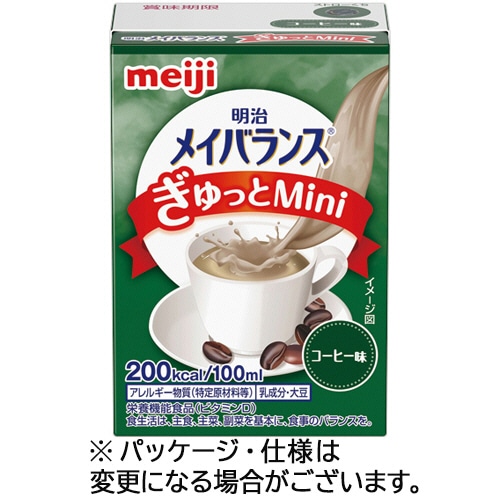 明治 メイバランスぎゅっとMini コーヒー味 100ml 紙パック 24本/袋 ※軽(ご注文単位1袋)【直送品】