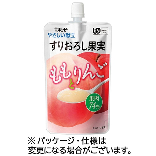 キユーピー やさしい献立 すりおろし果実 ももとりんご 100g Y4-12 1パック ※軽（ご注文単位1パック）【直送品】